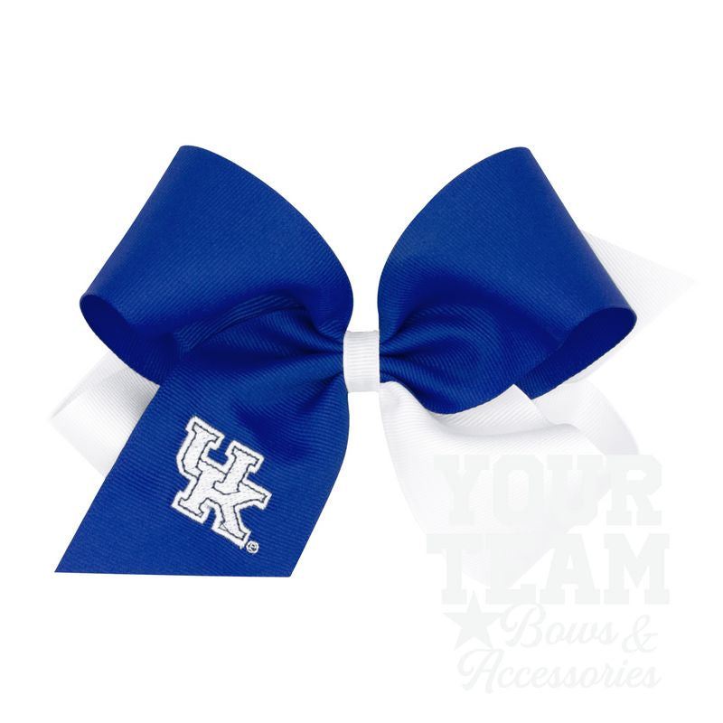 King Kentucky Two-Tone Embroidered Hair Bow
