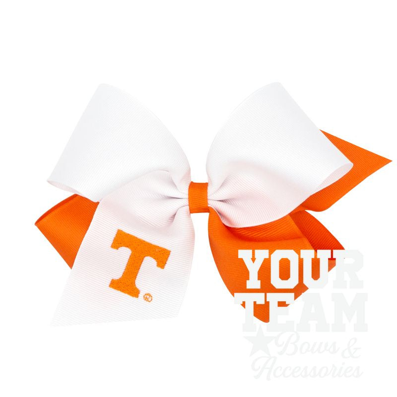 King Tennessee Two-Tone Embroidered Hair Bow