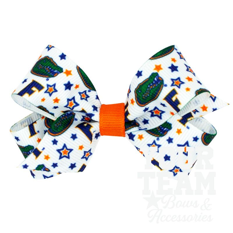 Mini Florida Logo Print Hair Bow