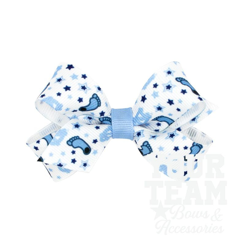 Mini North Carolina Logo Print Hair Bow