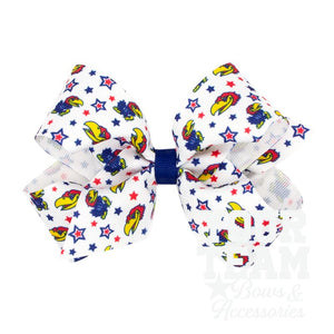 Medium Kansas Logo Print Hair Bow