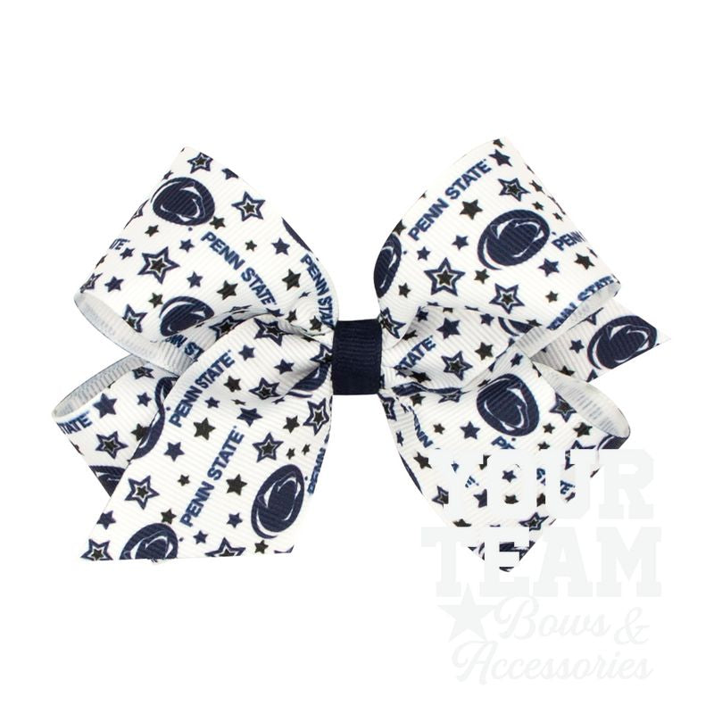 Medium Penn State Logo Print Hair Bow