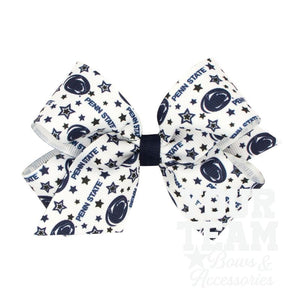 Medium Penn State Logo Print Hair Bow