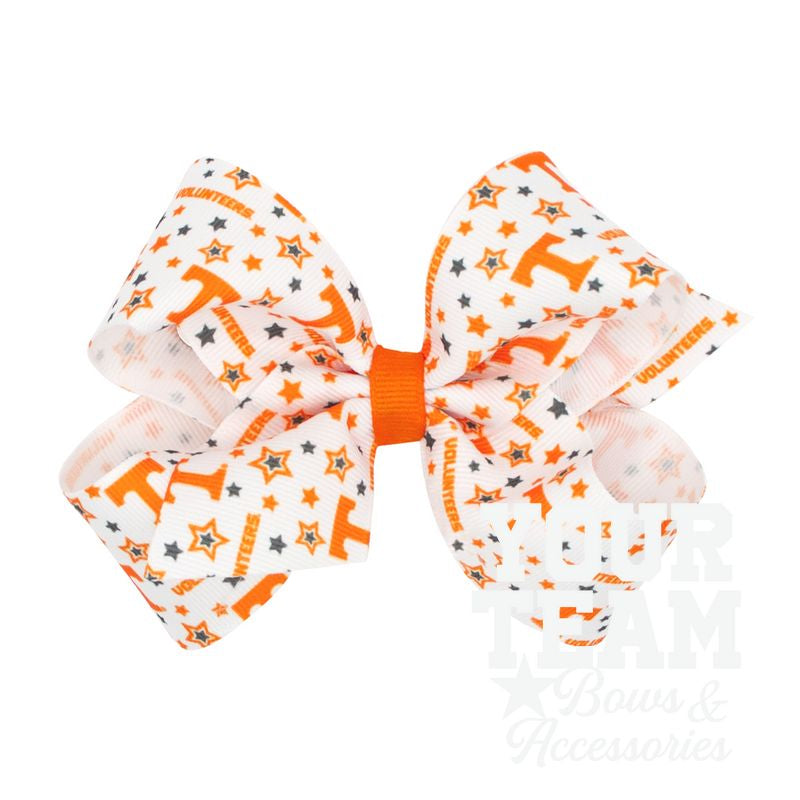 Medium Tennessee Logo Print Hair Bow