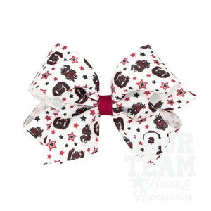 Medium South Carolina Logo Print Hair Bow