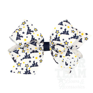 Medium West Virginia Logo Print Hair Bow