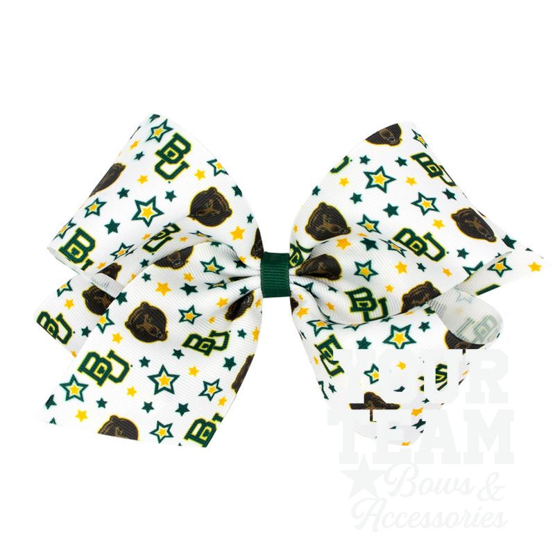 King Baylor Logo Print Hair Bow