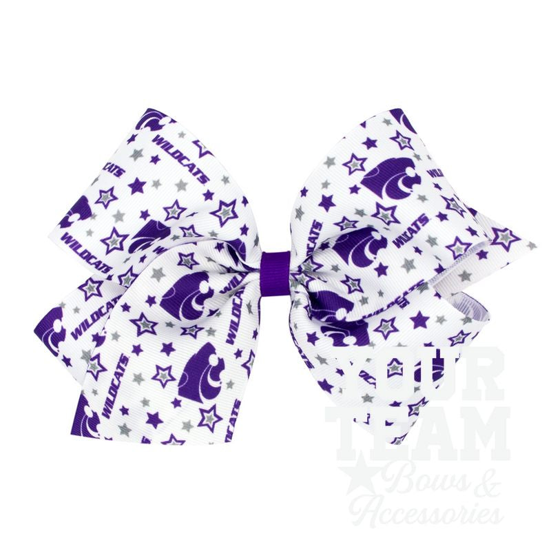King Kansas State Logo Print Hair Bow