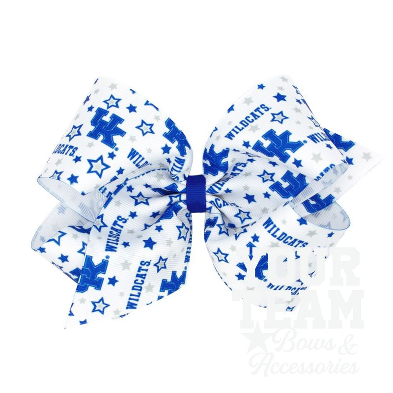 King Kentucky Logo Print Hair Bow