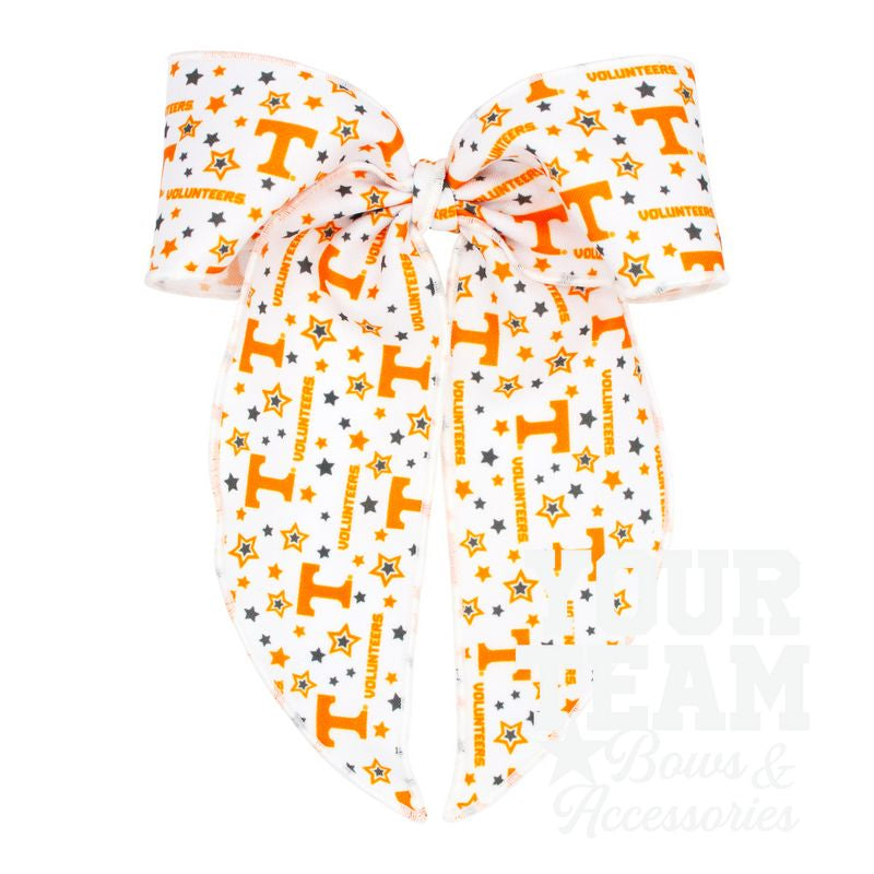 King Tennessee Logo Print Whimsy Tail Hair Bow
