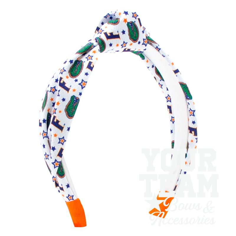 Soft Textured Logo Print Florida Knot Headband