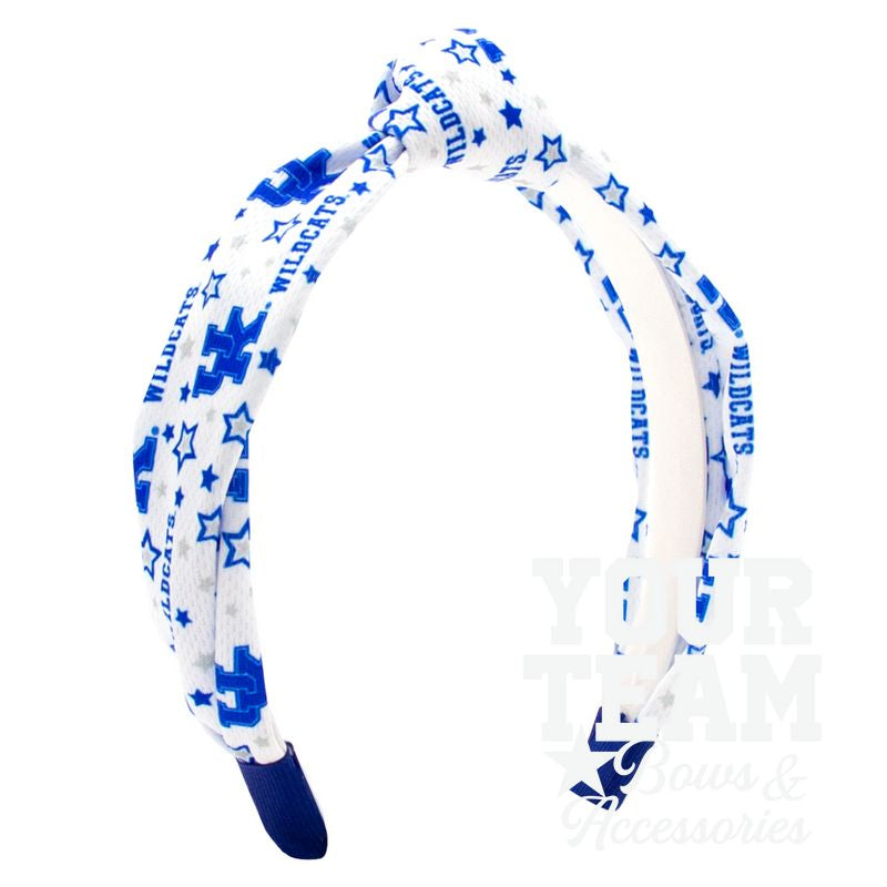 Soft Textured Logo Print Kentucky Knot Headband