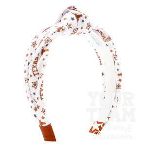 Soft Textured Logo Print University of Texas Knot Headband