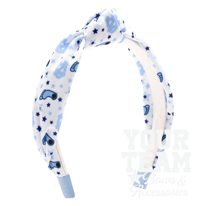 Soft Textured Logo Print North Carolina Knot Headband