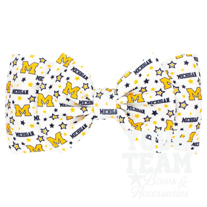 Soft Textured Logo Print Michigan Baby Band