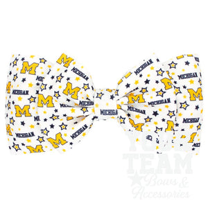 Soft Textured Logo Print Michigan Baby Band