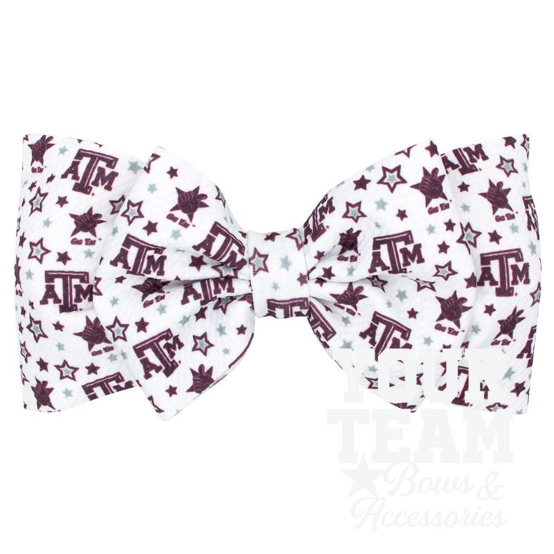 Soft Textured Logo Print Texas A&M Baby Band