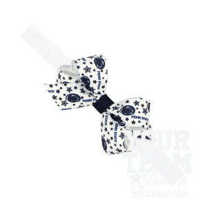 Mini Penn State Logo Print Hair Bow on Baby Band
