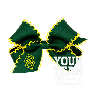 Medium Baylor Moonstitch Embroidered Hair Bow