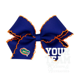 Medium Florida Moonstitch Embroidered Hair Bow