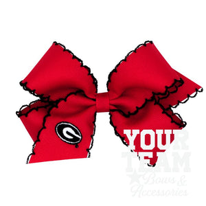Medium Georgia Moonstitch Embroidered Hair Bow