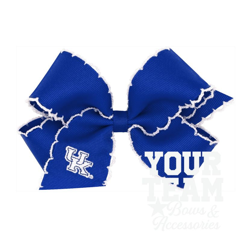Medium Kentucky Moonstitch Embroidered Hair Bow