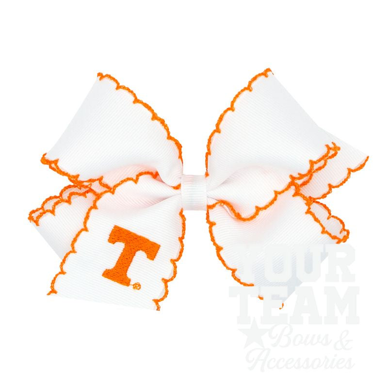 Medium Tennessee Moonstitch Embroidered Hair Bow