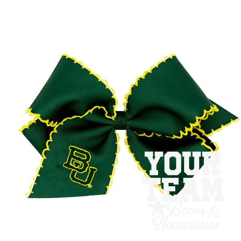 King Baylor Moonstitch Embroidered Hair Bow
