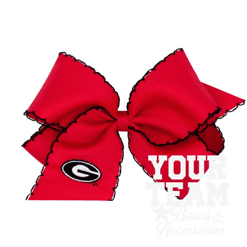 King Georgia Moonstitch Embroidered Hair Bow