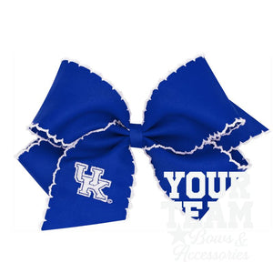 King Kentucky Moonstitch Embroidered Hair Bow