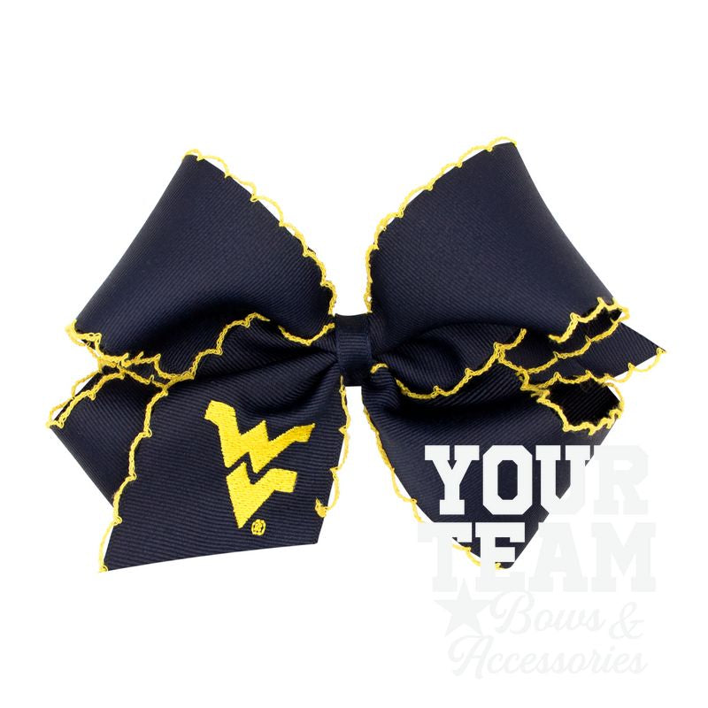 King West Virginia Moonstitch Embroidered Hair Bow