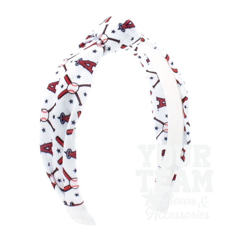 Los Angeles Angels Logo Print Knot Headband