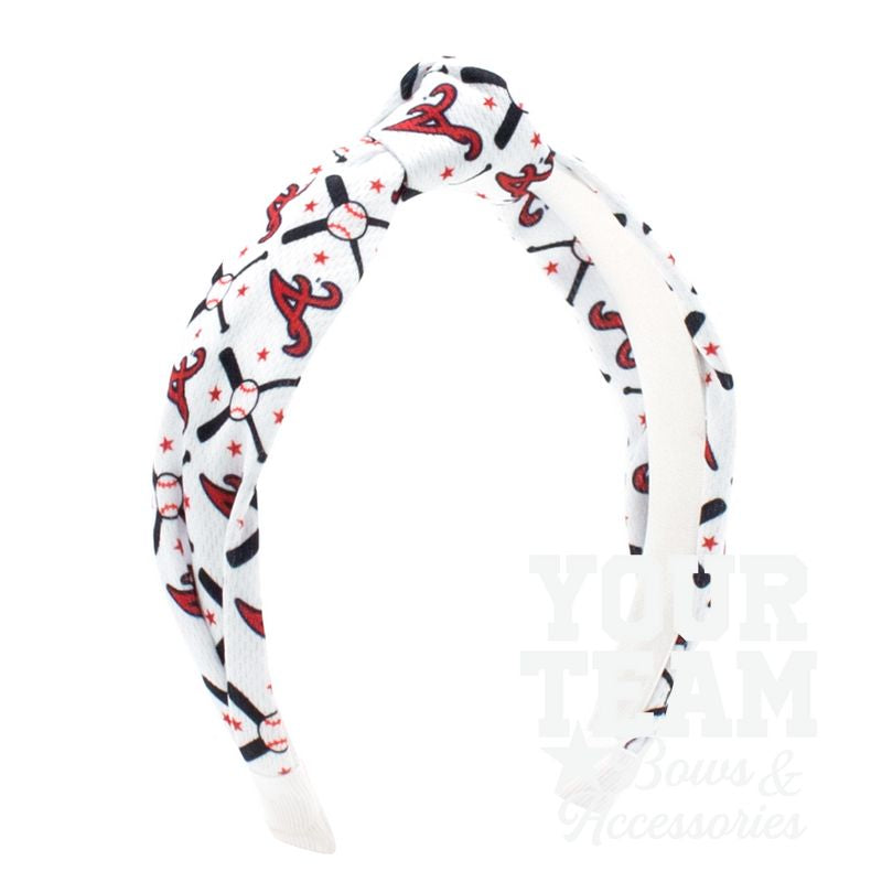 Atlanta Braves Logo Print Knot Headband