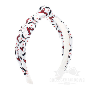 Atlanta Braves Logo Print Knot Headband