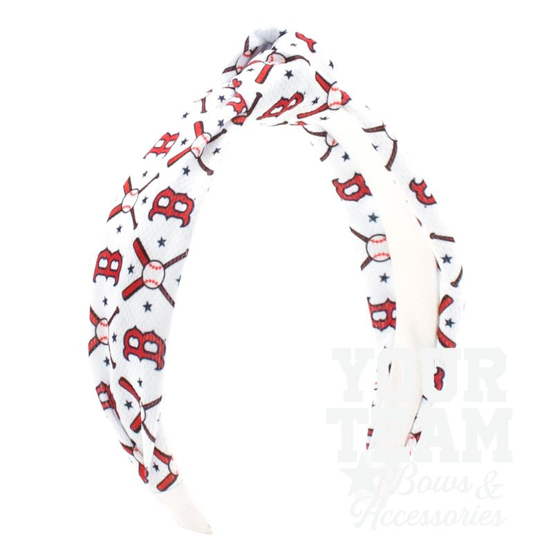 Boston Red Sox Logo Print Knot Headband