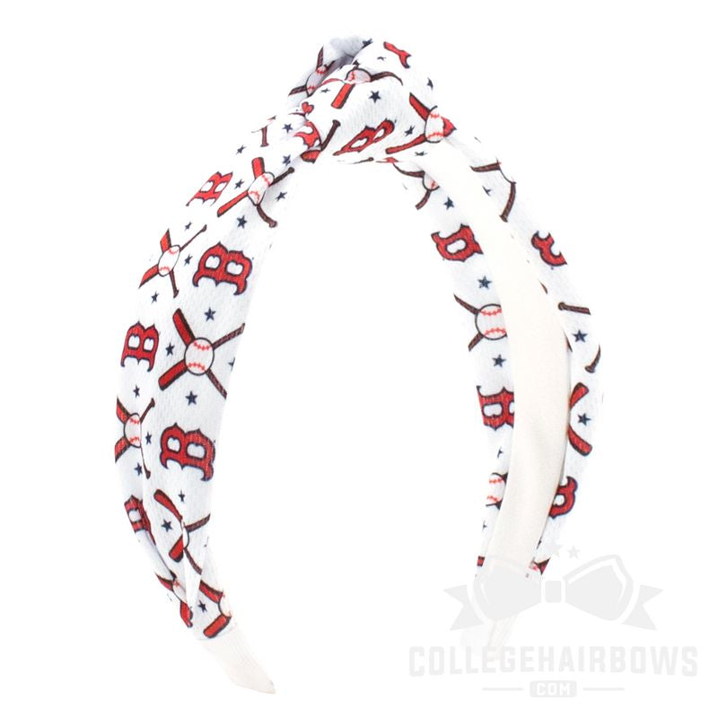Boston Red Sox Logo Print Knot Headband