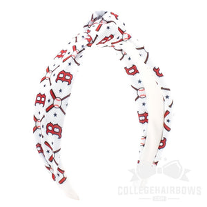 Boston Red Sox Logo Print Knot Headband
