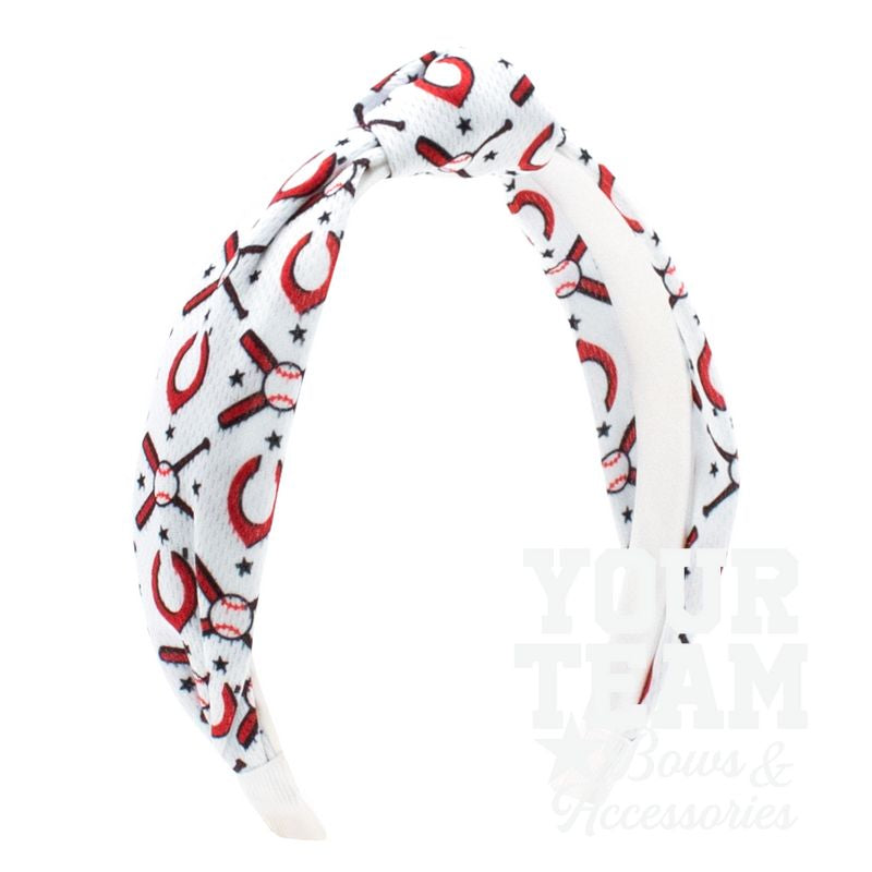 Cincinnati Reds Logo Print Knot Headband