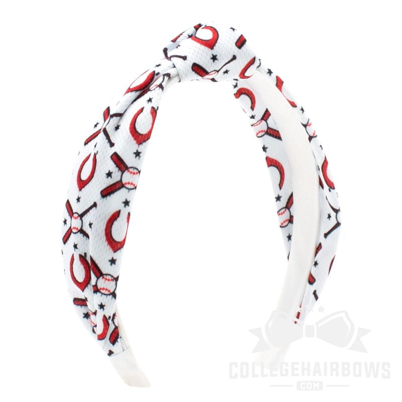 Cincinnati Reds Logo Print Knot Headband
