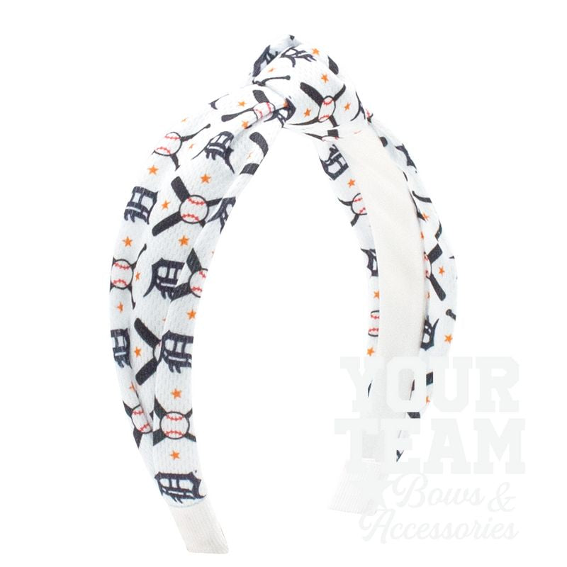 Detroit Tigers Logo Print Knot Headband