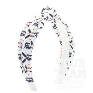 Detroit Tigers Logo Print Knot Headband