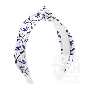 Los Angeles Dodgers Logo Print Knot Headband