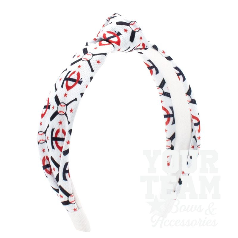 Minnesota Twins Logo Print Knot Headband