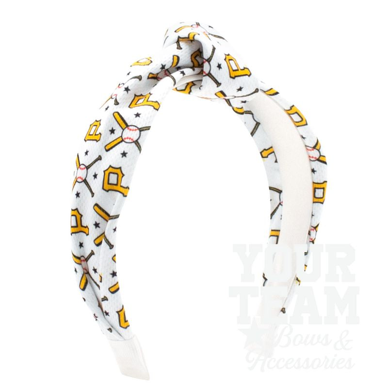 Pittsburgh Pirates Logo Print Knot Headband