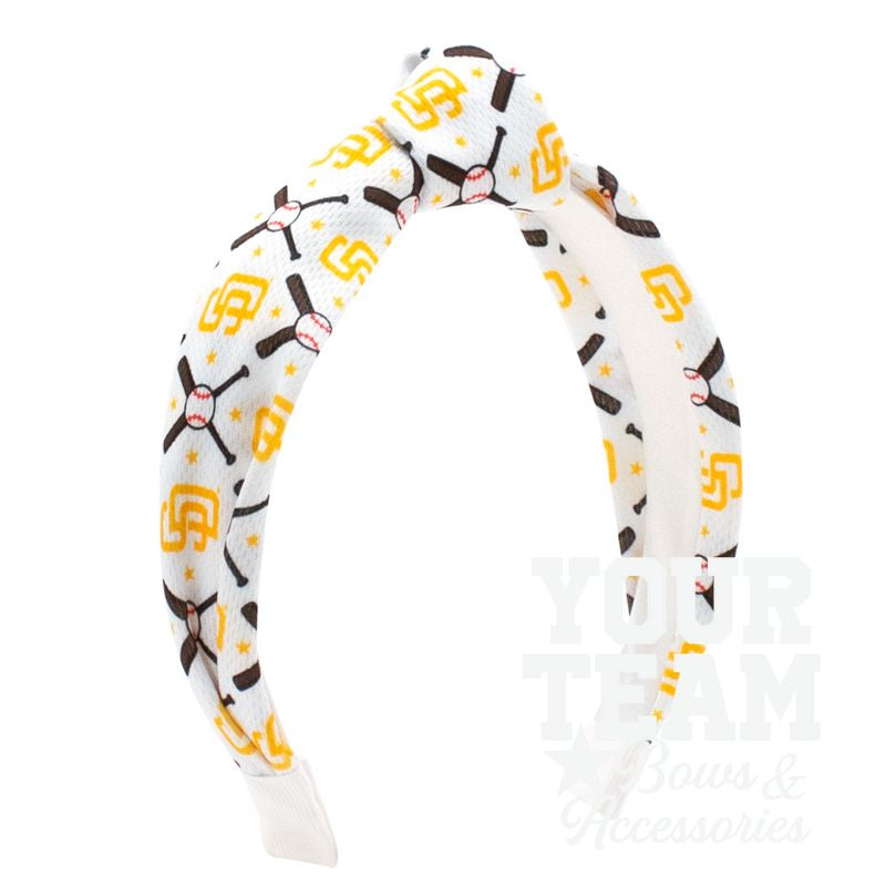 San Diego Padres Logo Print Knot Headband