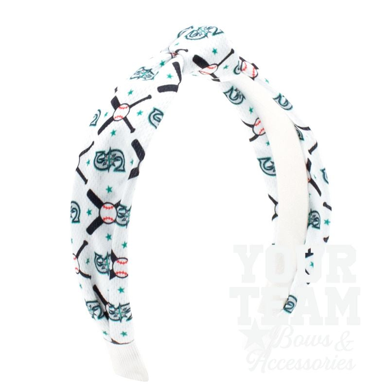 Seattle Mariners Logo Print Knot Headband