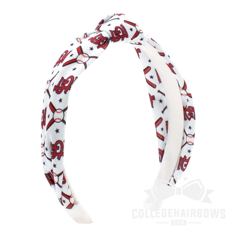 St. Louis Cardinals Logo Print Knot Headband
