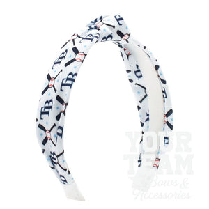 Tampa Bay Rays Logo Print Knot Headband