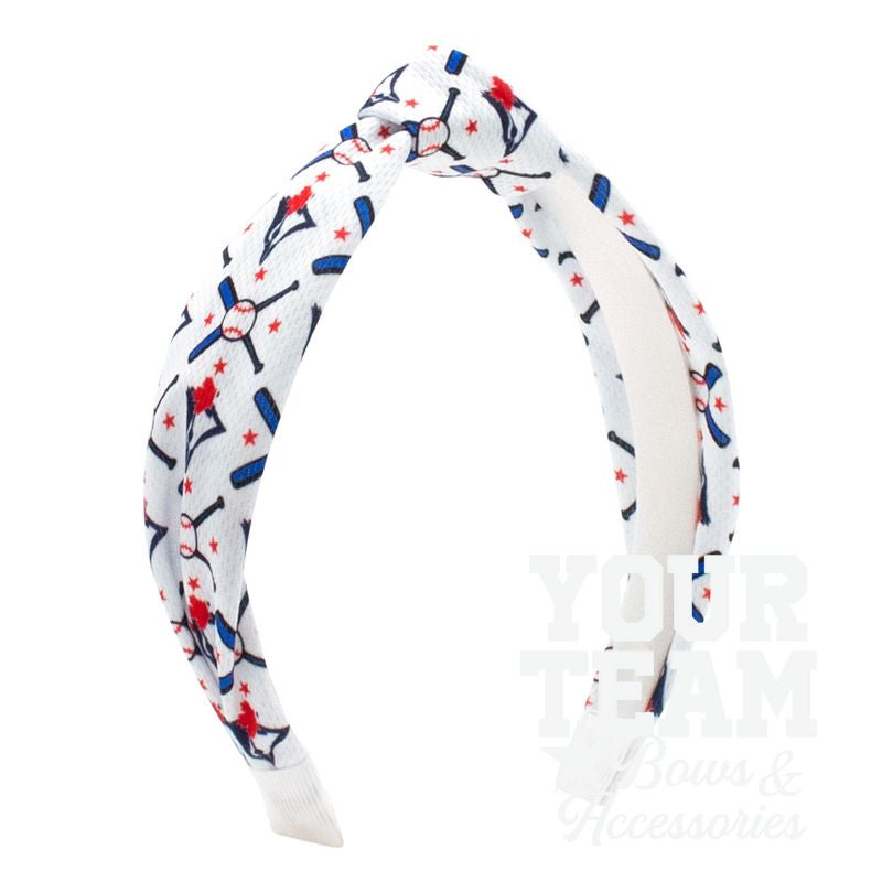 Toronto Blue Jays Logo Print Knot Headband