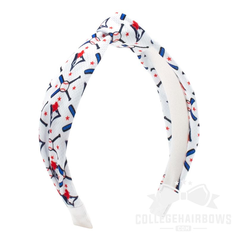 Toronto Blue Jays Logo Print Knot Headband
